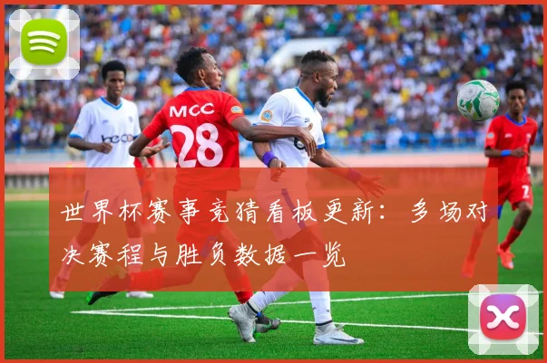世界杯赛事竞猜看板更新：多场对决赛程与胜负数据一览